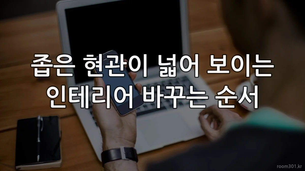 좁은 현관이 넓어 보이는 인테리어 바꾸는 순서