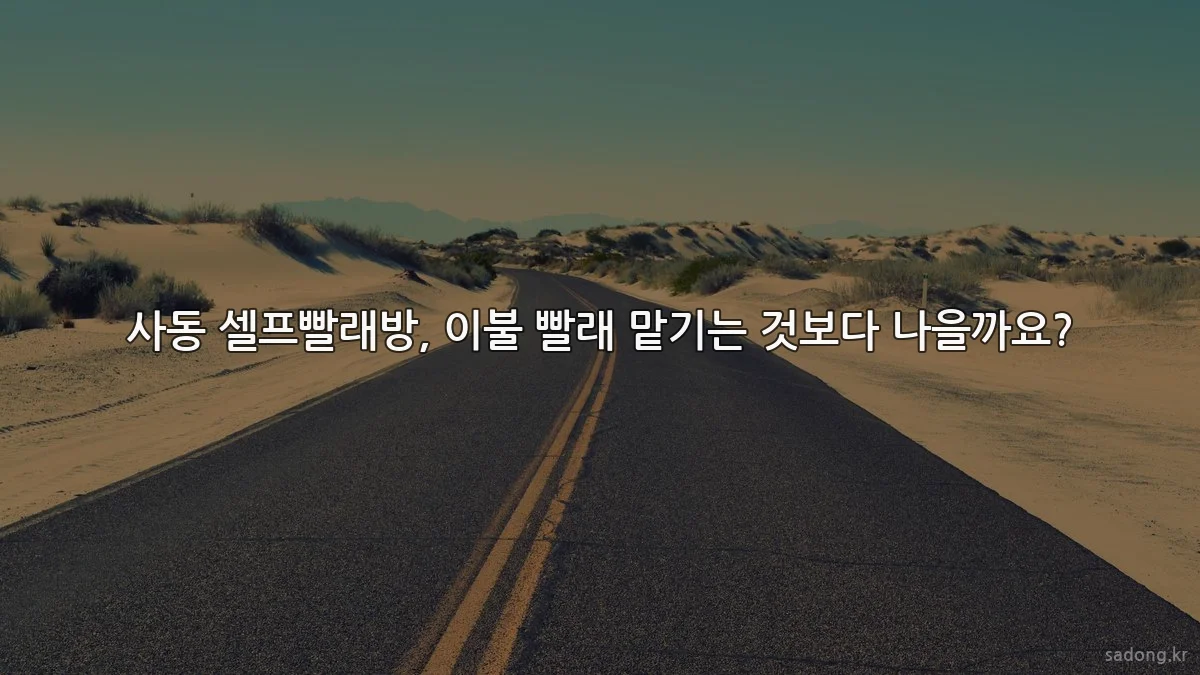 사동 셀프빨래방, 이불 빨래 맡기는 것보다 나을까요?