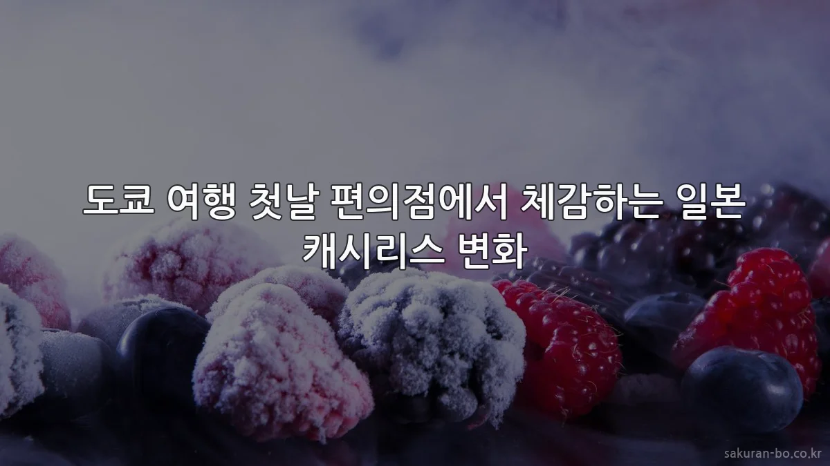 도쿄 여행 첫날 편의점에서 체감하는 일본 캐시리스 변화