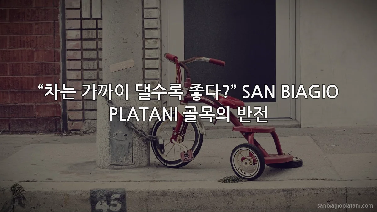 “차는 가까이 댈수록 좋다?” SAN BIAGIO PLATANI 골목의 반전