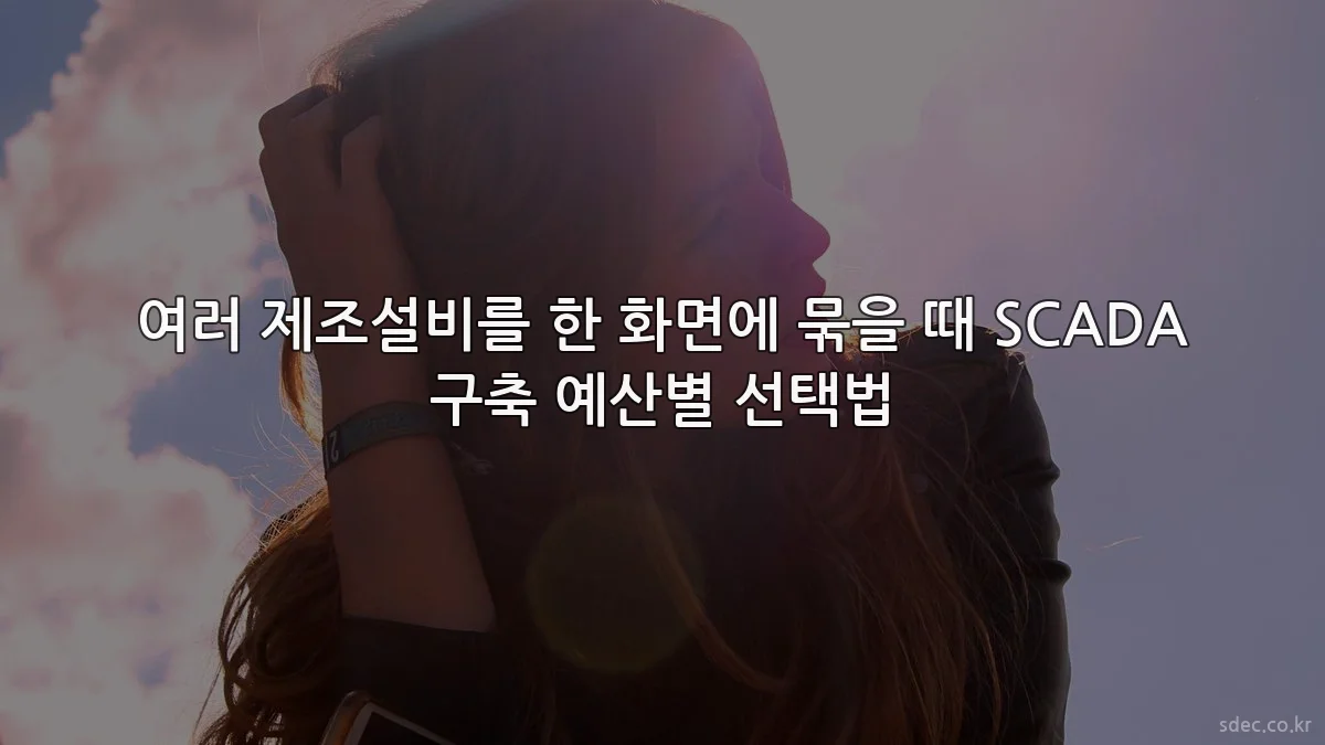 여러 제조설비를 한 화면에 묶을 때 SCADA 구축 예산별 선택법