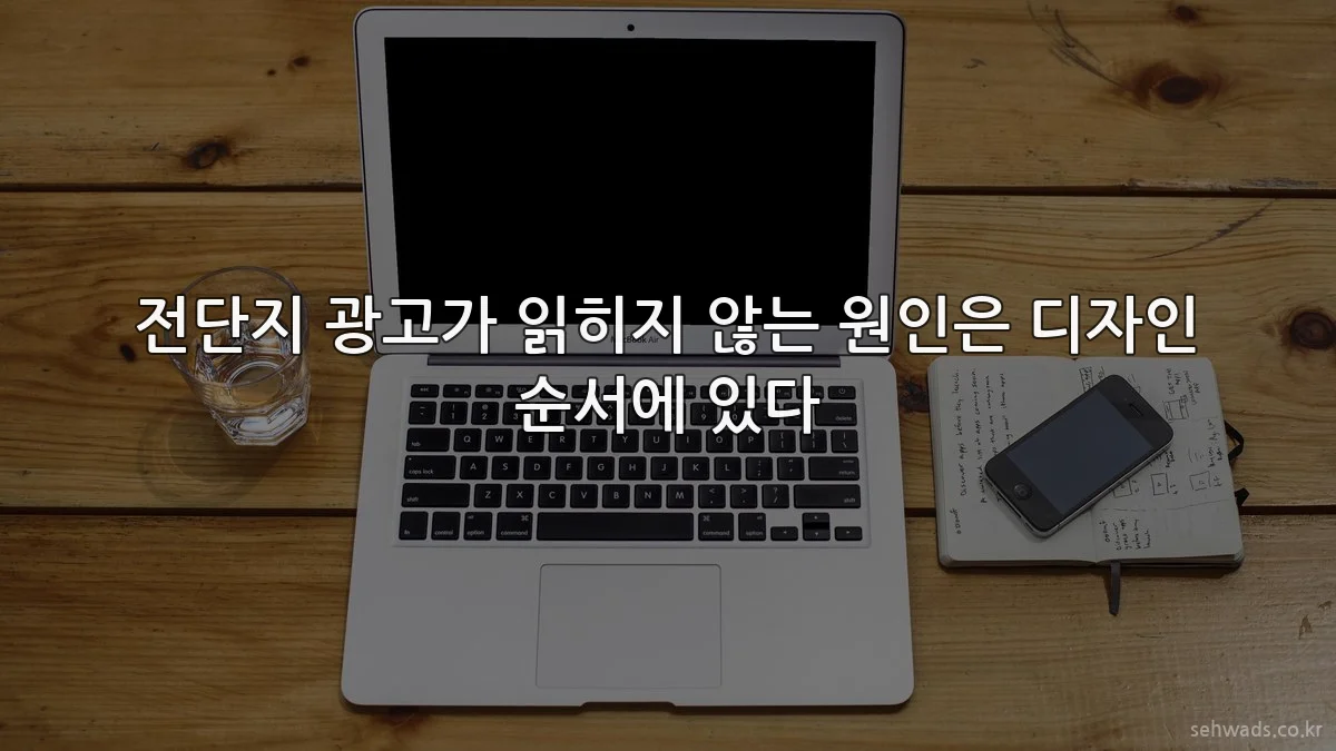전단지 광고가 읽히지 않는 원인은 디자인 순서에 있다