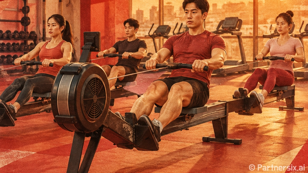 로잉머신 제대로 타…