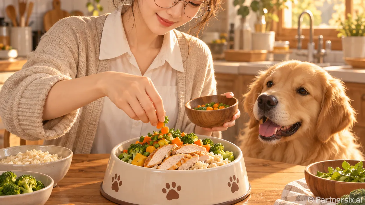 강아지화식 처음 만…