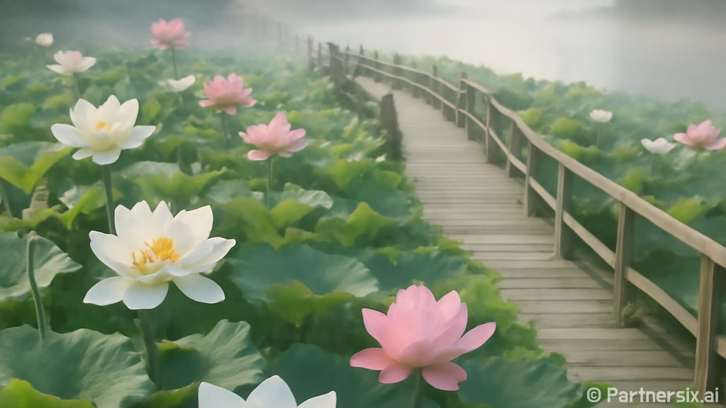 조천연꽃공원 연꽃 만개, 아침 산책 명소