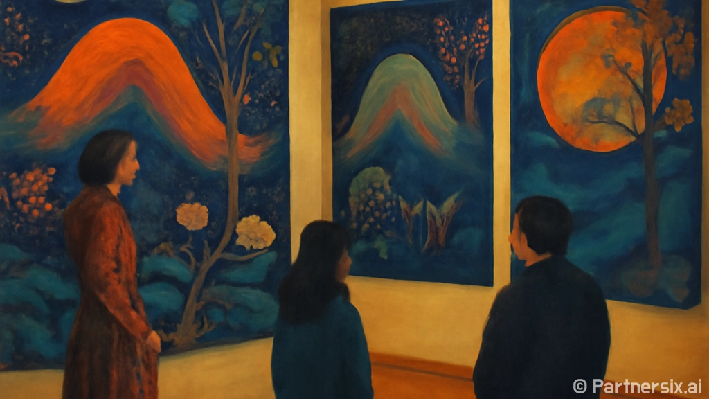 능선의 안식처, 이유경 개인전 현장