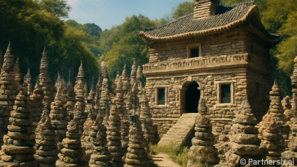 세종 송암사, 돌탑…