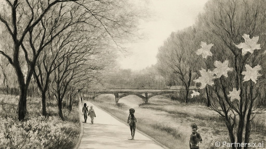 봄꽃 피기 전 다정교 산책길