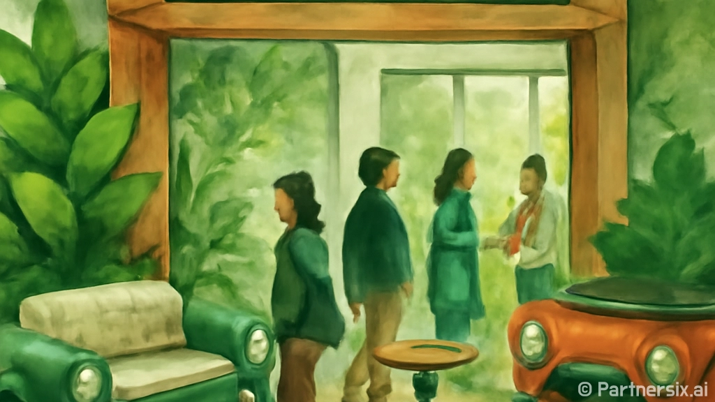 폐자동차 가구로 재탄생한 새활용 전시