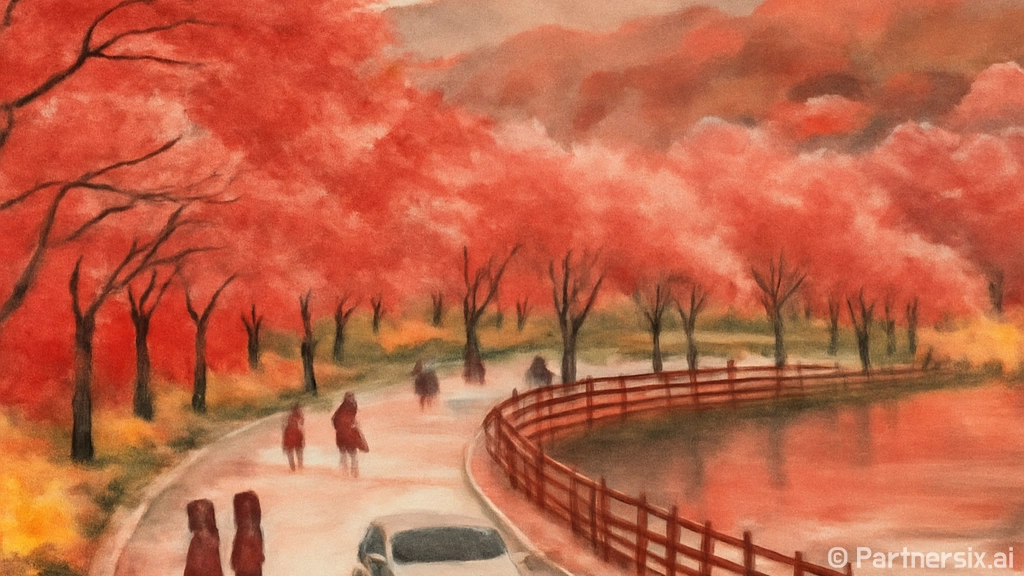 고복저수지 벚꽃과 …