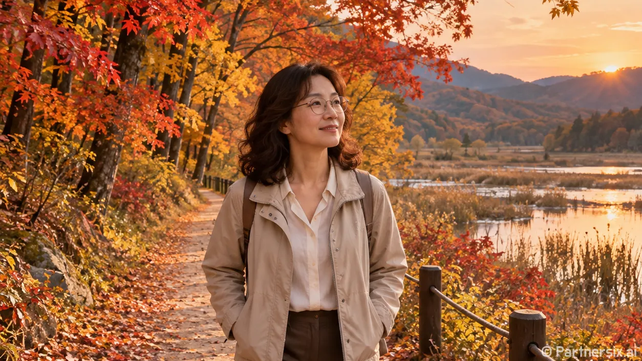 원수산 단풍길 가족 산책