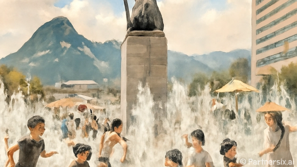 광화문광장, 도심 속 여름 휴가 명소로 변신