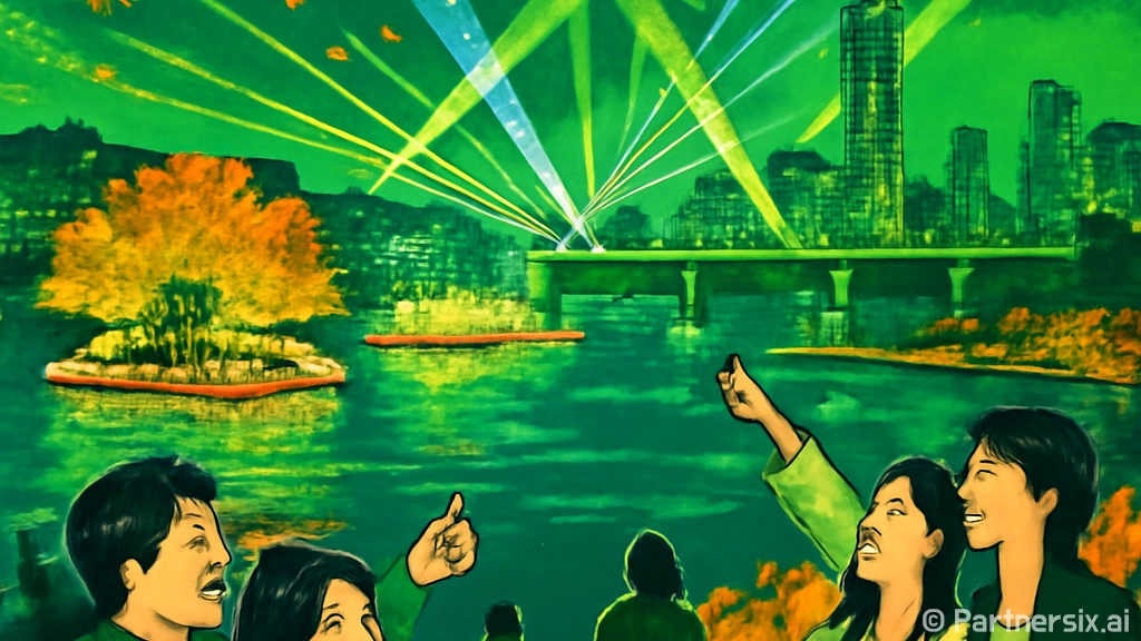 2025 서울라이트 한강 빛섬축제, 뚝섬한강공원 빛으로 물들다
