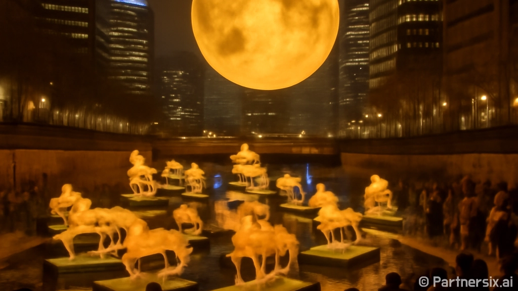 청계천 빛으로 물든…