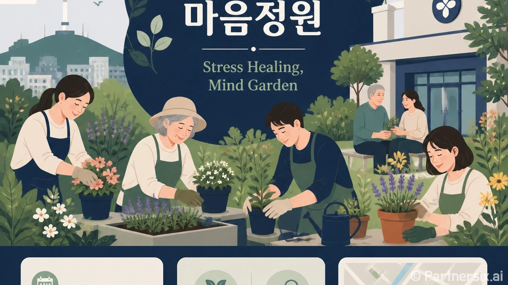 원예치료로 누적 스트레스 해소하는 마음정원 프로그램
