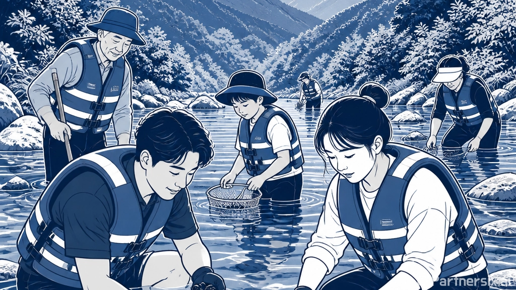 여름철 다슬기 채취, 안전이 최우선입니다