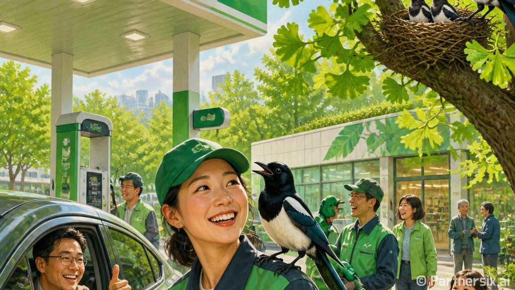 강서 가스충전소와 까치의 특별한 인연