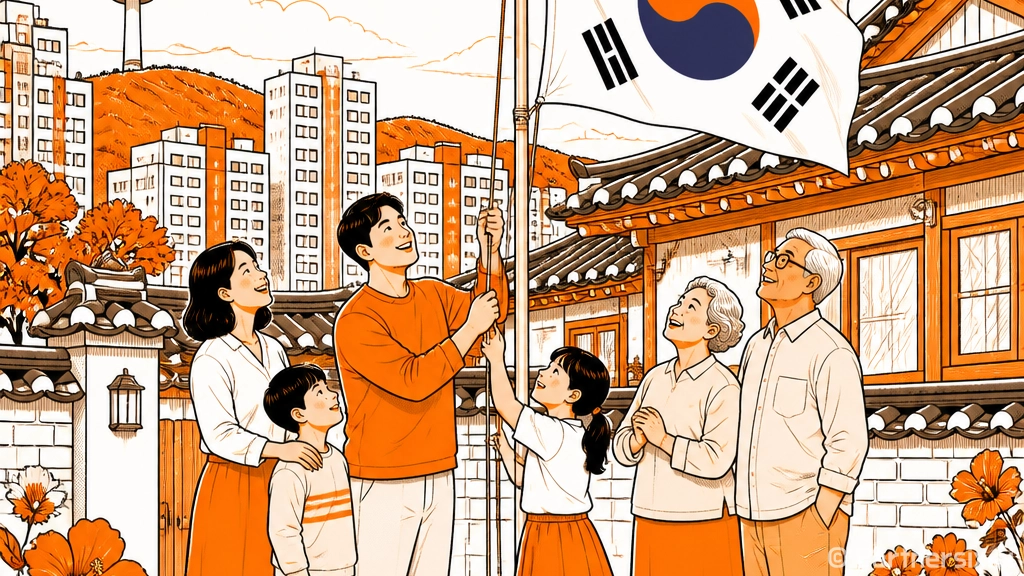 광복절 태극기 게양으로 나라사랑 실천