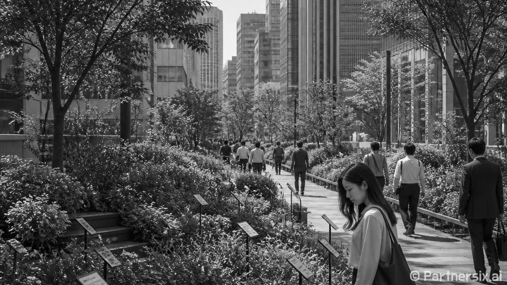 구로디지털로 가로숲정원, 도심 속 초록 쉼터