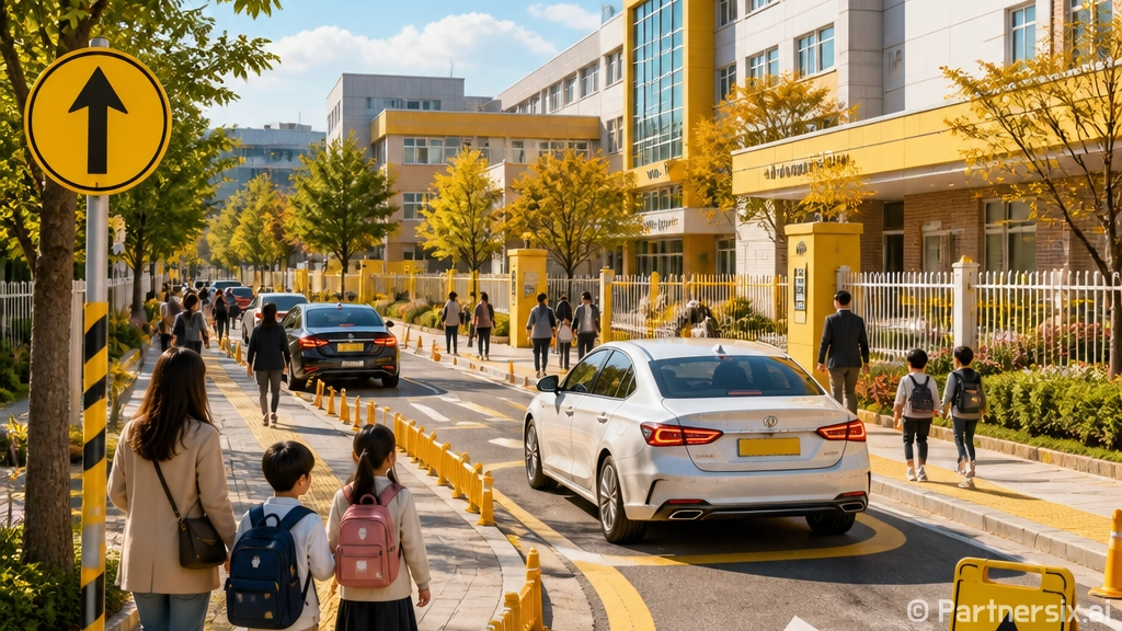 홍제초교 앞 시간제 일방통행 시행