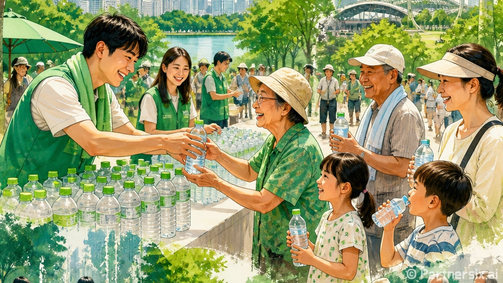 송파구, 폭염 대비 무료 생수 나눔