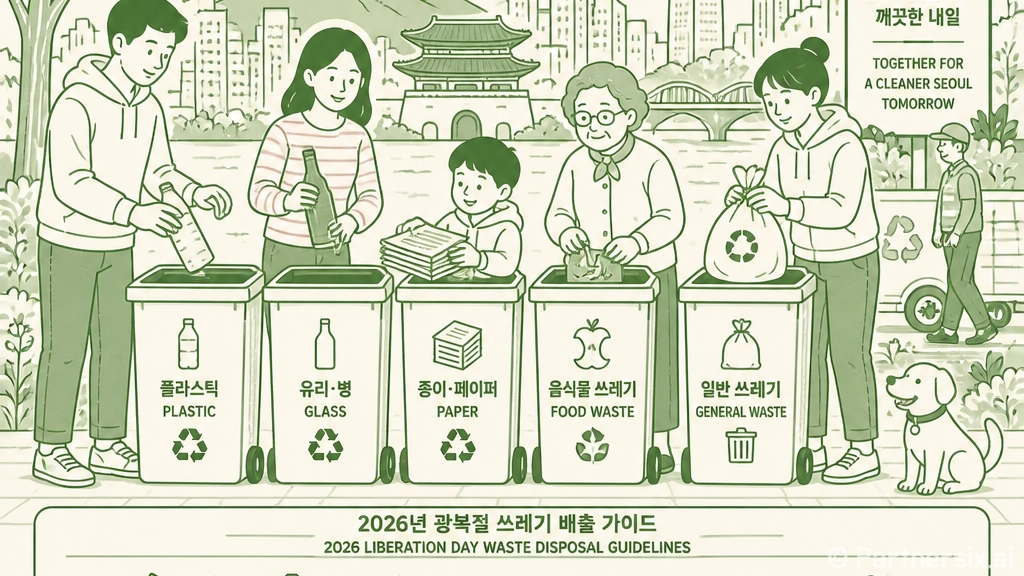 2026년 8월 광복절 연휴 생활폐기물 배출 안내
