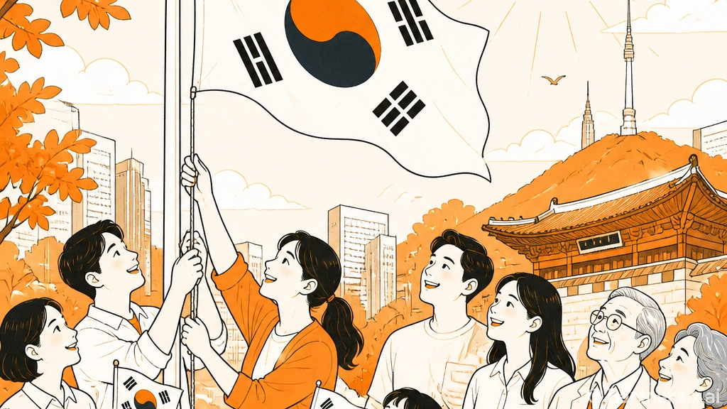 광복절 태극기 게양으로 나라사랑 실천
