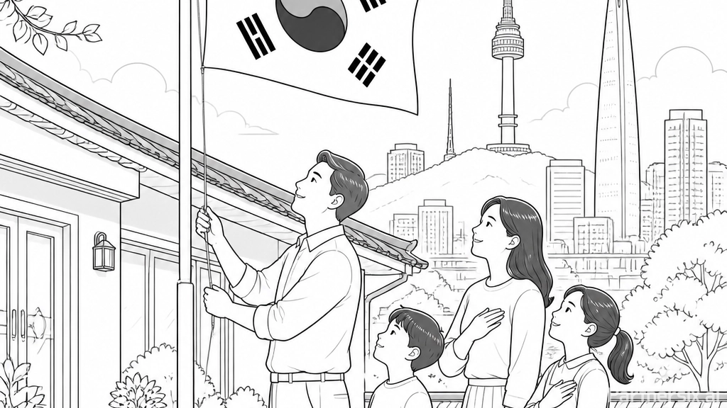 광복절 태극기 게양법과 나라사랑 실천
