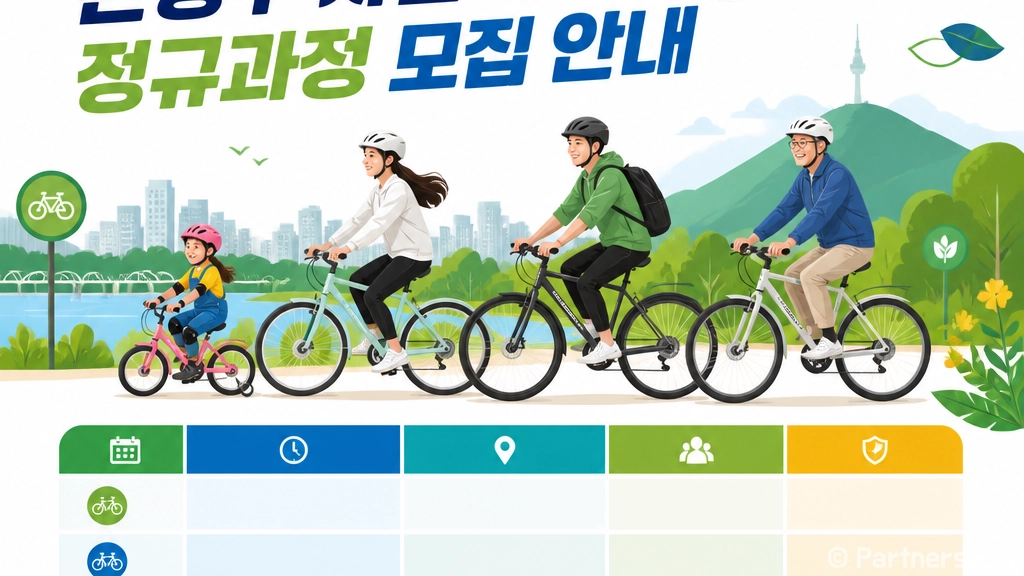 9월 은평구 자전거 교실 정규과정 모집