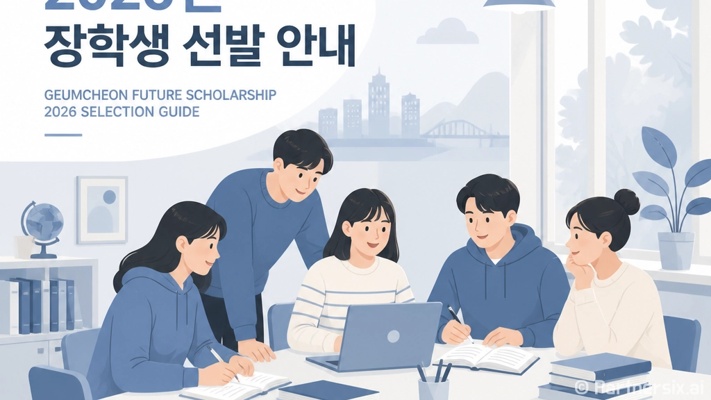 금천미래장학회 2026년 장학생 모집 시작