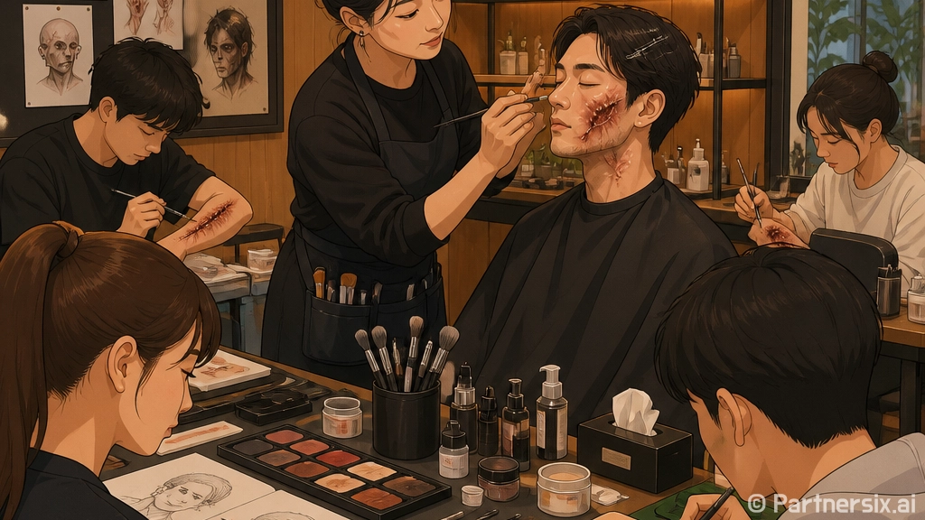 영화 특수분장 직접 체험하는 청년 클래스