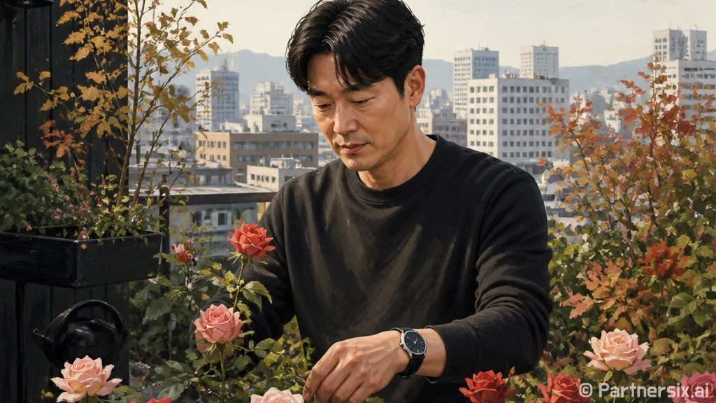 출근길 만난 장미꽃밭의 비밀