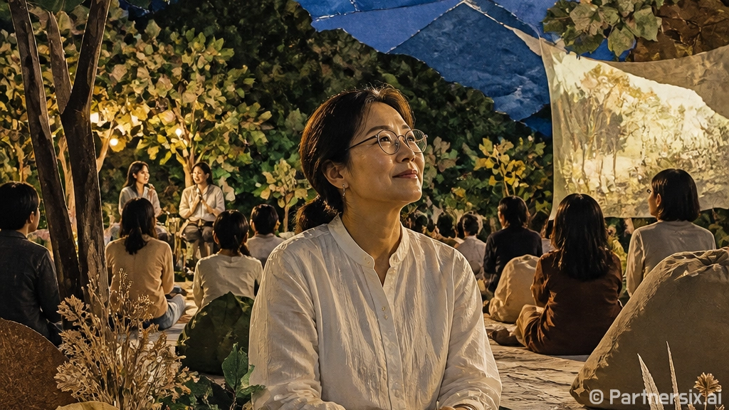 가을밤 문래근린공원서 정원과 영화 만끽