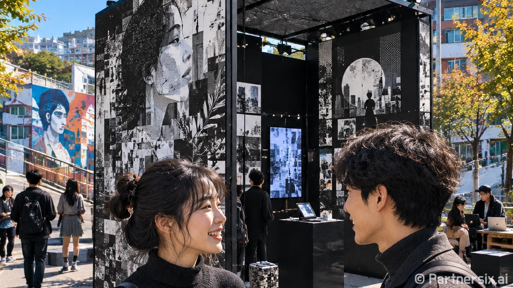 샤로수길서 만나는 AI 예술의 일상