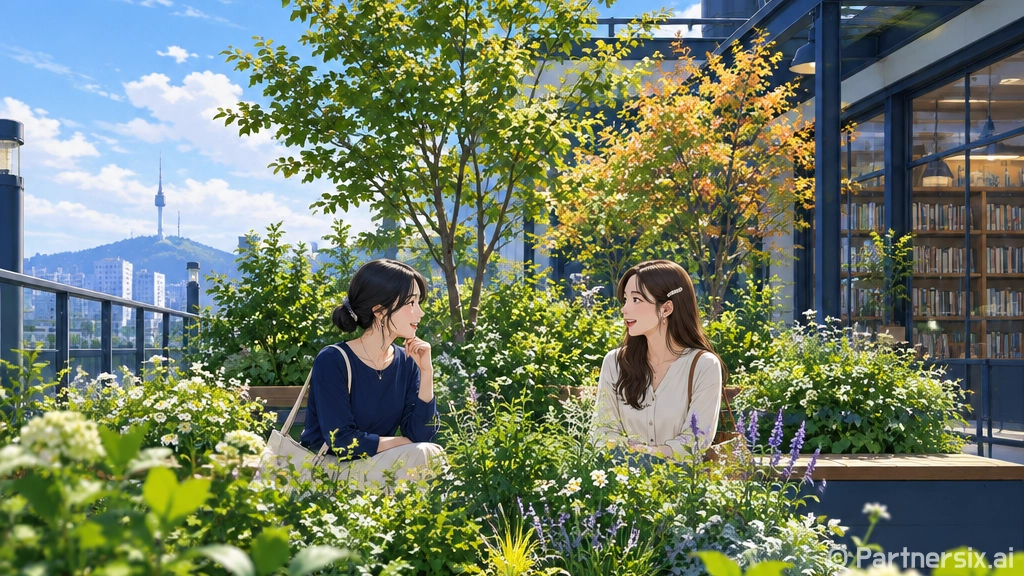 구산동도서관마을 옥상에 생활밀착형 숲 조성