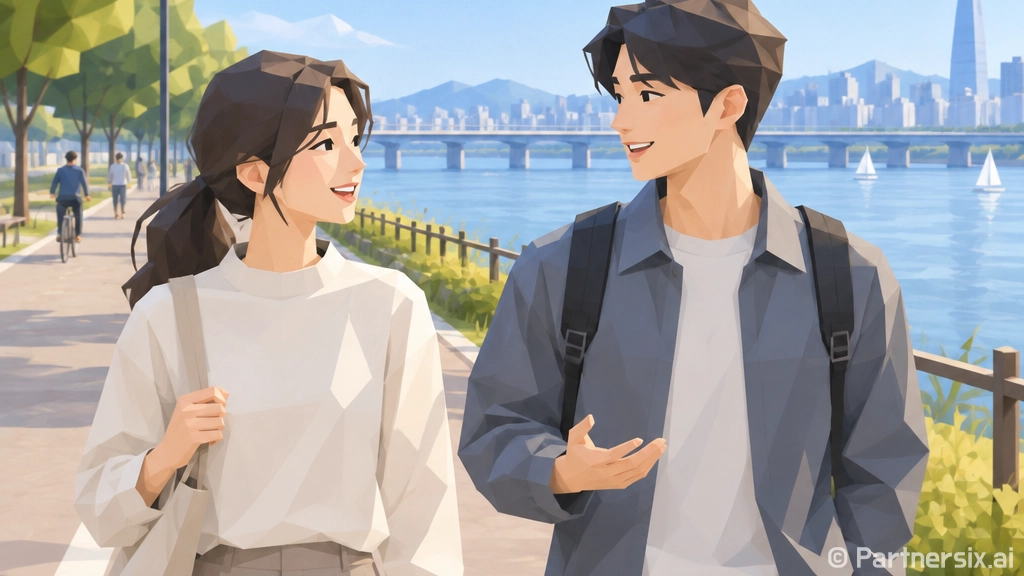 한강서 즐기는 중강도 슬로우 조깅 걷기