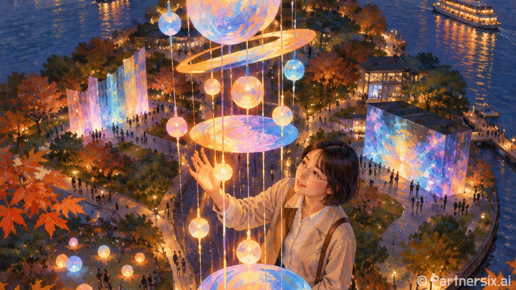 서울 가을밤 빛과 …