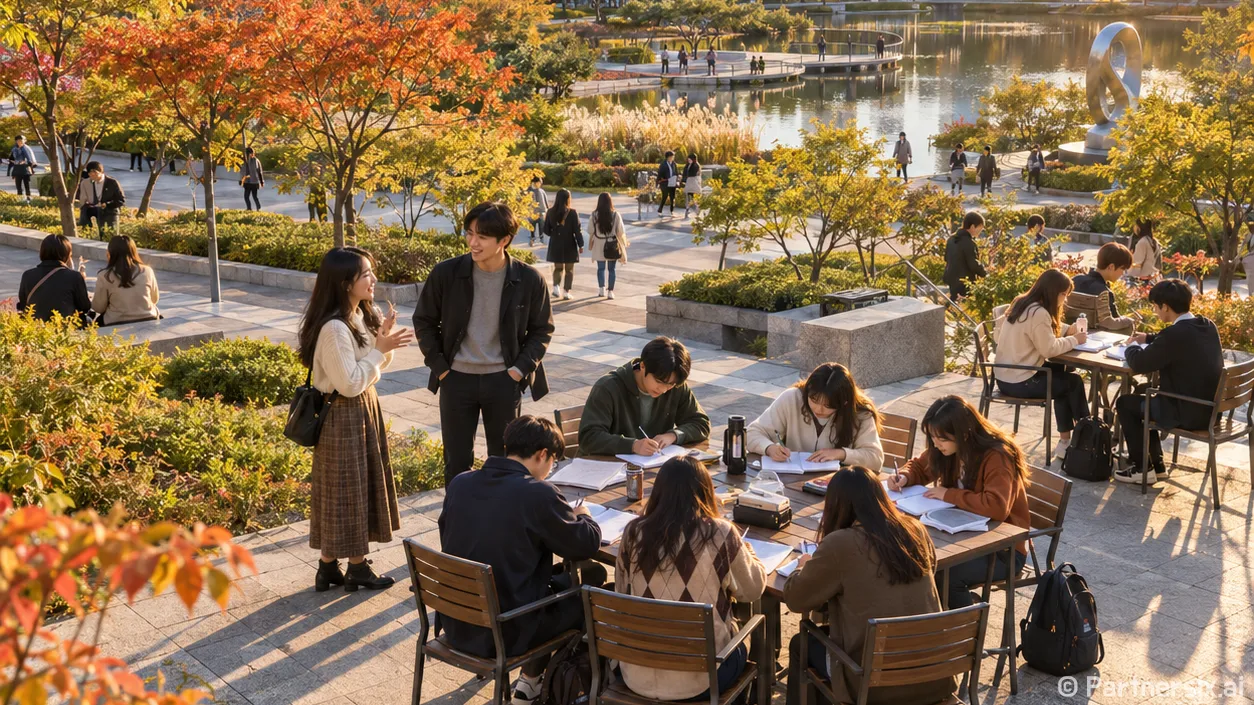 마루공원에 펼치는 청소년 문장