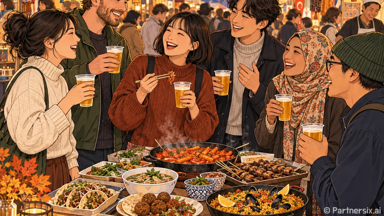 망원시장 맥주축제 풍경