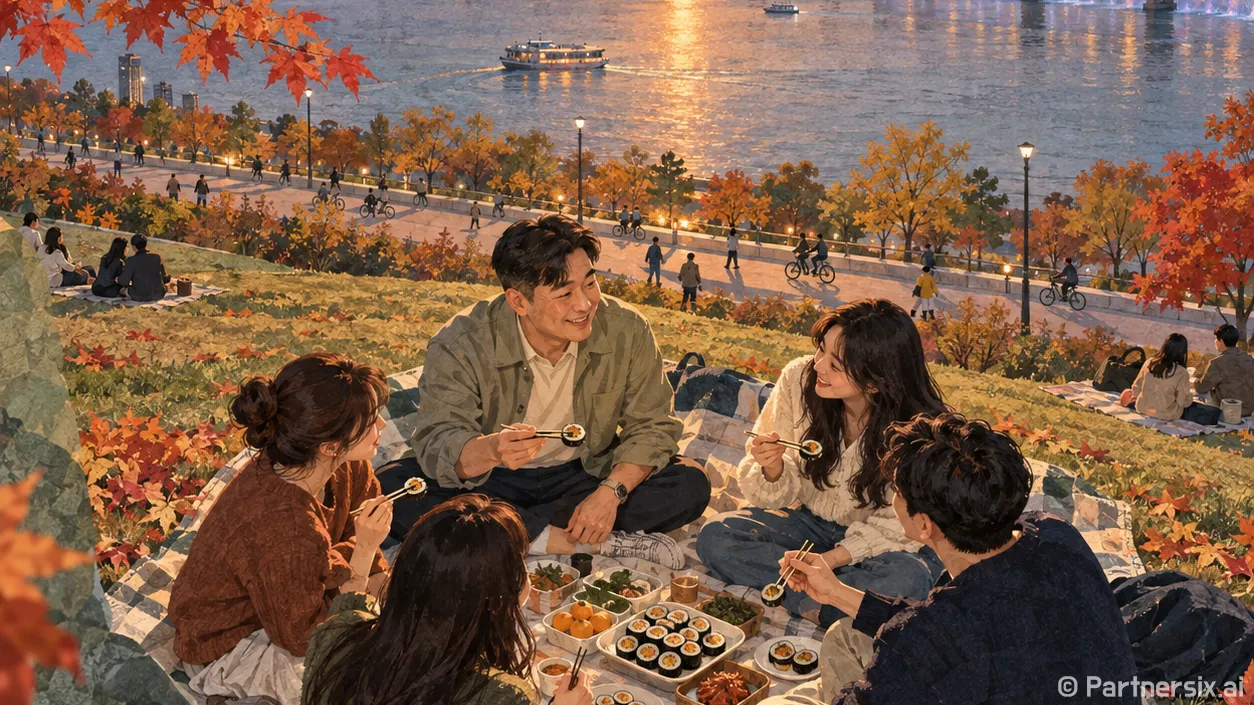김밥 품은 한강 노…