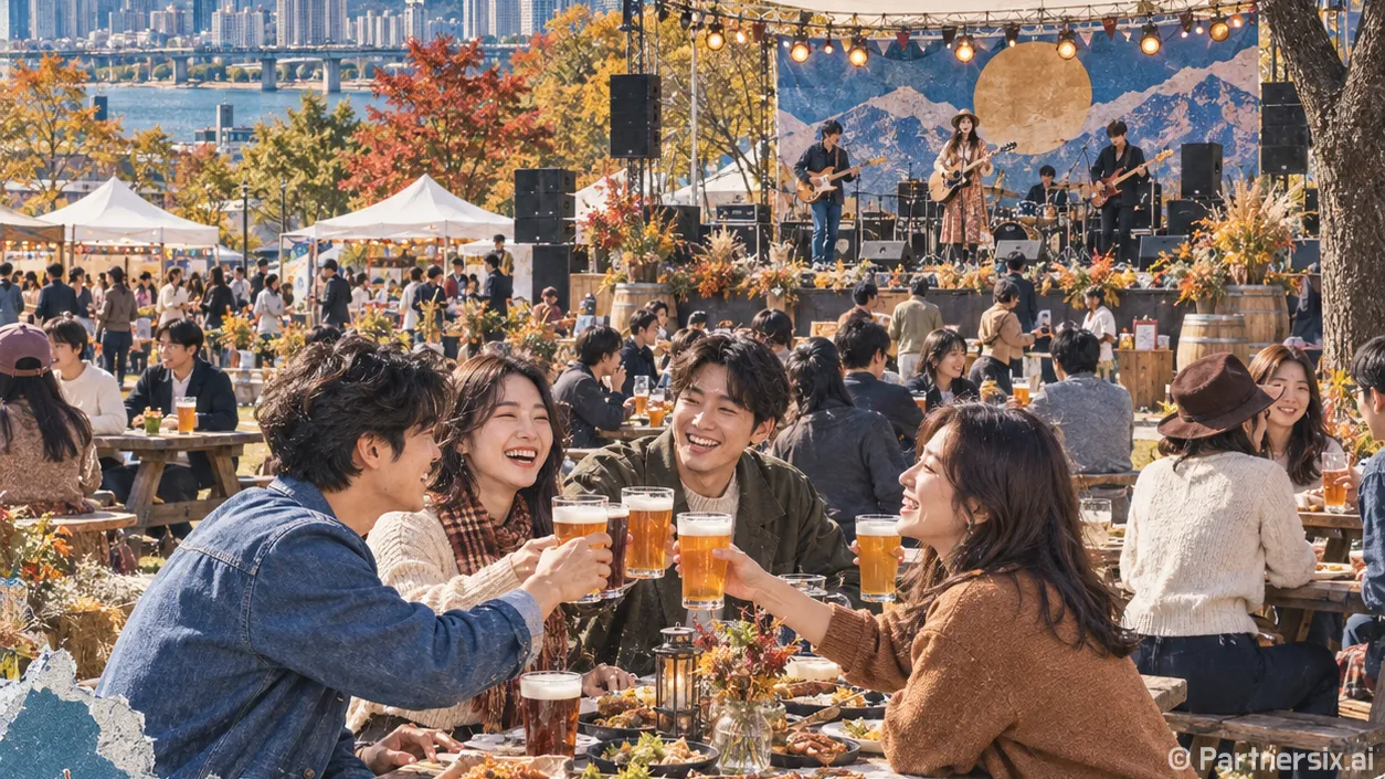 공원에 번진 맥주 낭만