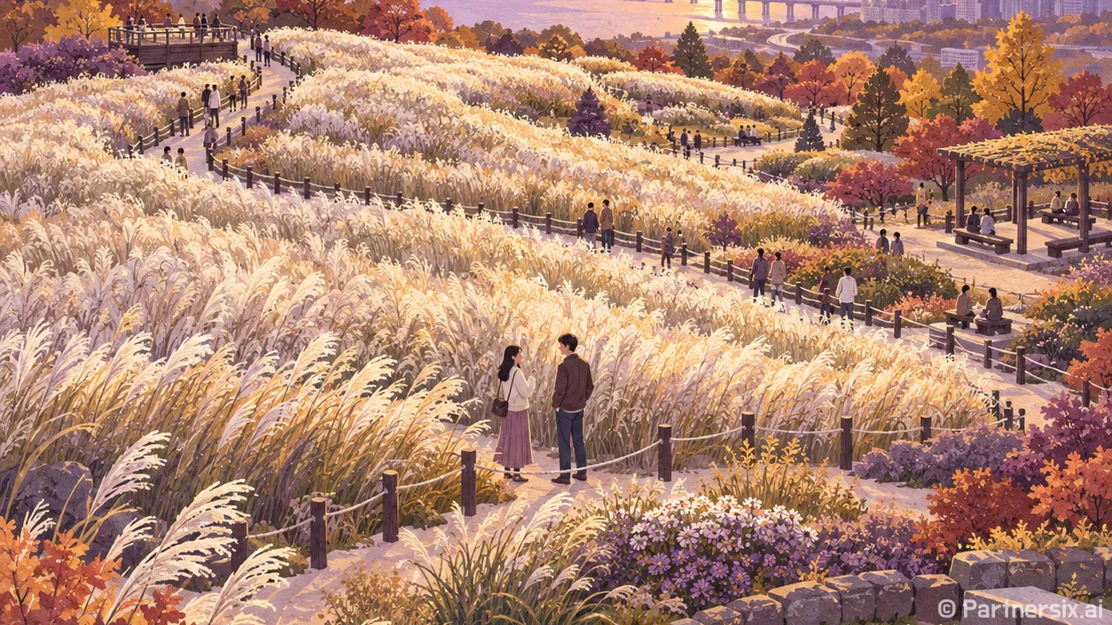 은빛 물결 서울억새…