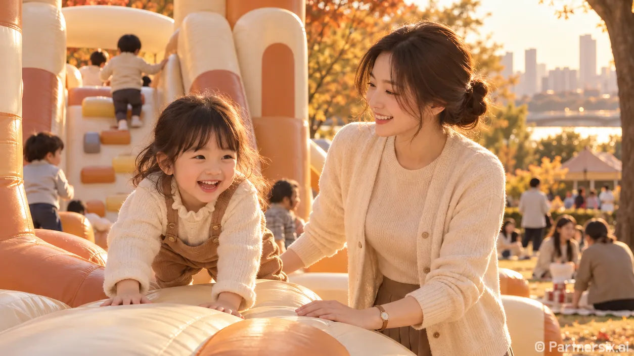가족 웃음 터지는 팡팡놀이터