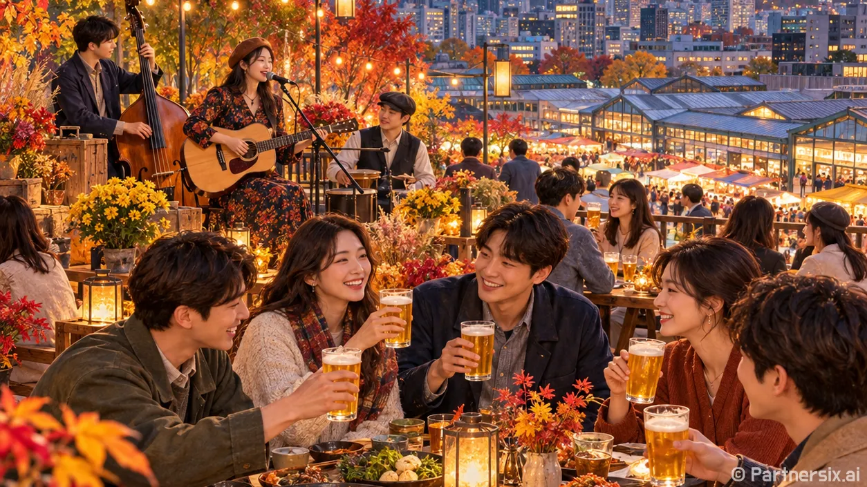 가락몰 물든 가을밤