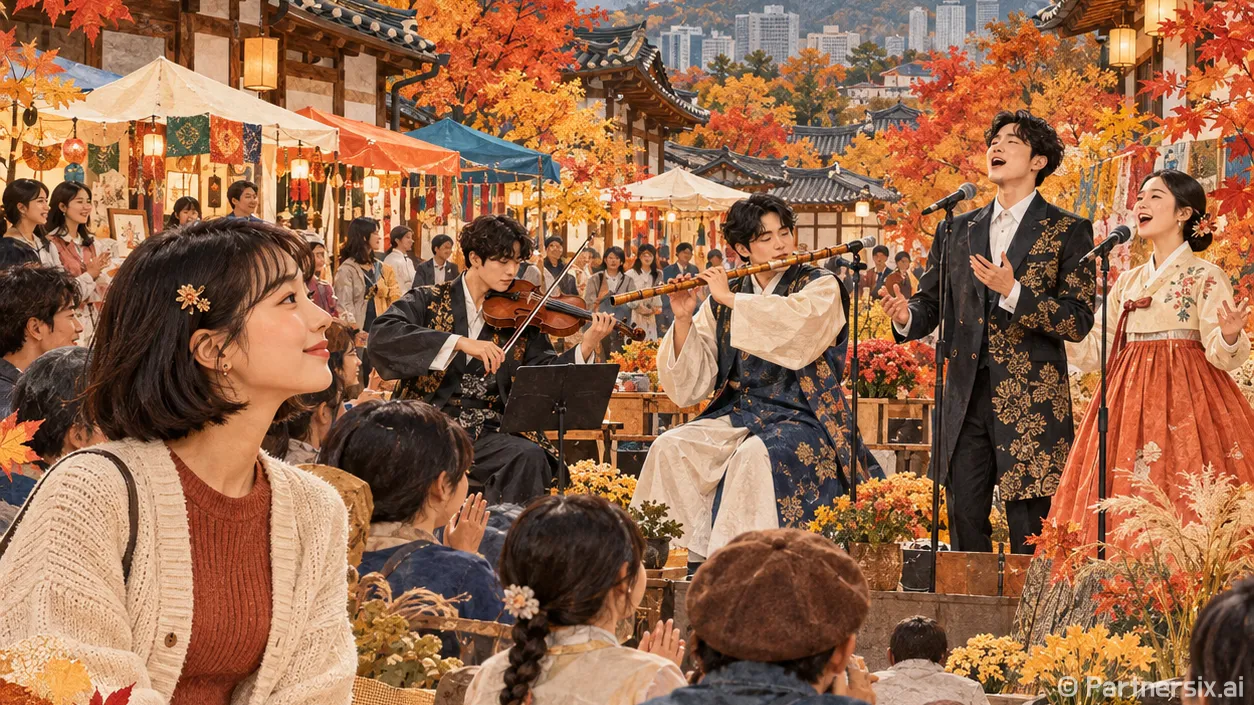 인사동 물들이는 가을 선율