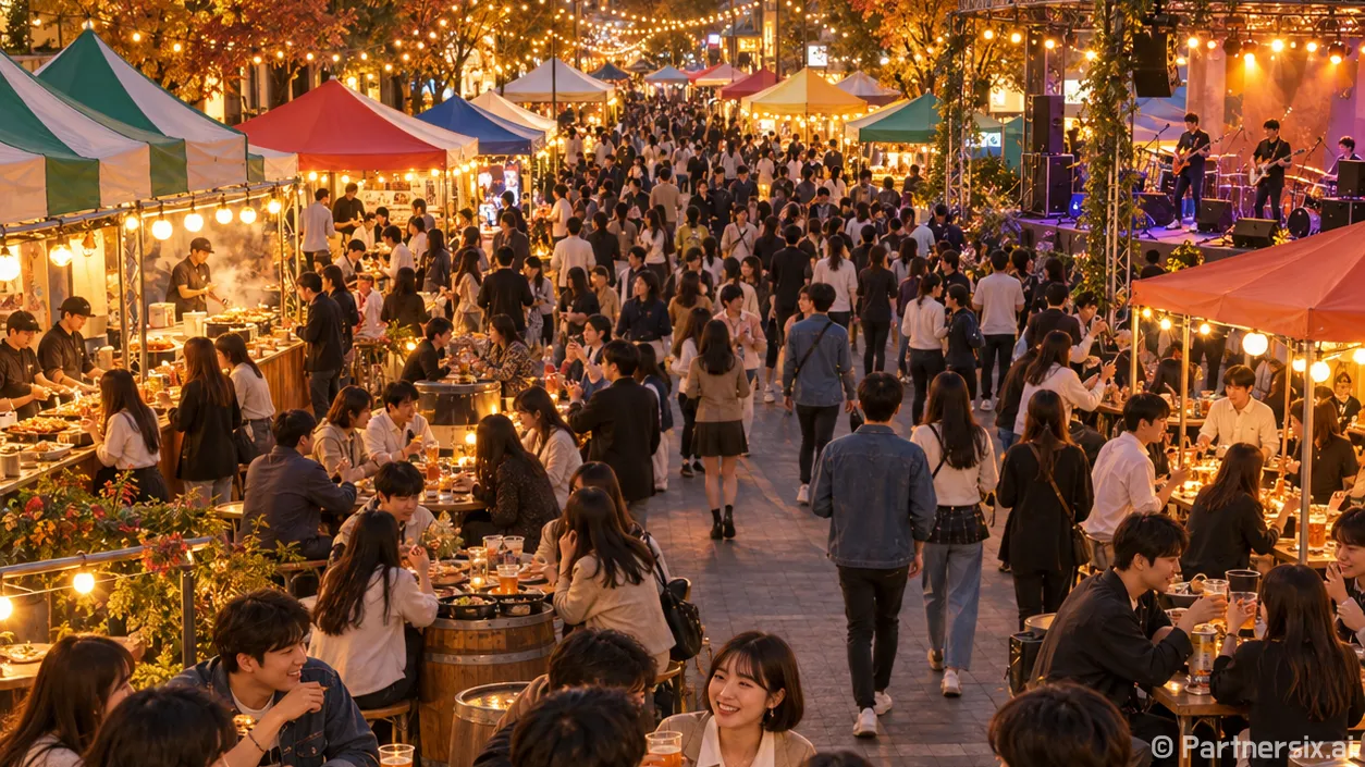 건대 밤 밝힌 청춘축제