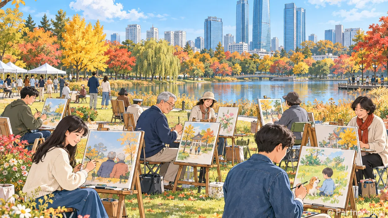 기억을 그리는 강남의 하루