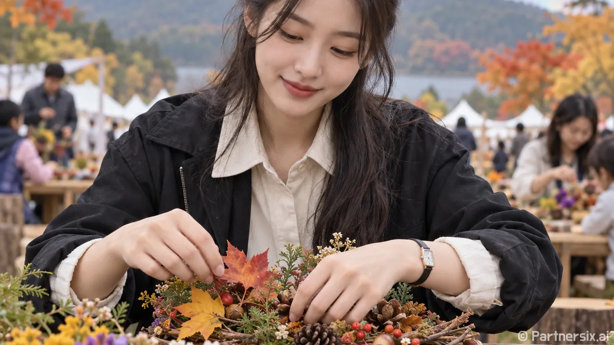 숲에서 피어난 가족웃음