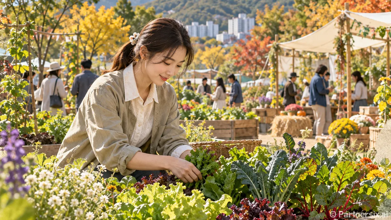 가을빛 물든 도시농…