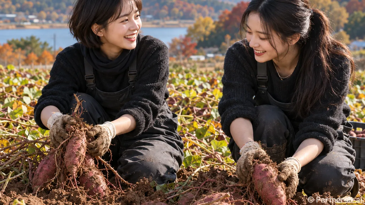 고구마밭에서 캔 행…